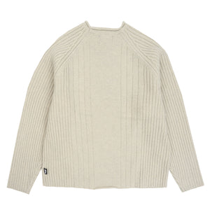 Merino Roll Neck Sweater - Natural