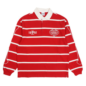 Skull Crest Rugby Racey Red