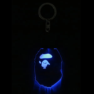 Ape Head Led Keychain - Clear