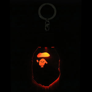 Ape Head Led Keychain - Clear