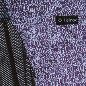 Burnt Stamp Helinox Chair  - Black White