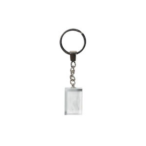 Vape Bath Etched Keychain - Clear White