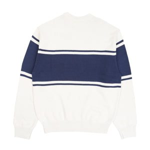 College Stripe Knit - White