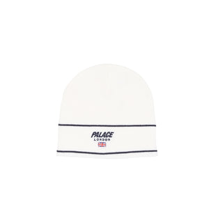 Palace London Nein Cuff Beanie - White