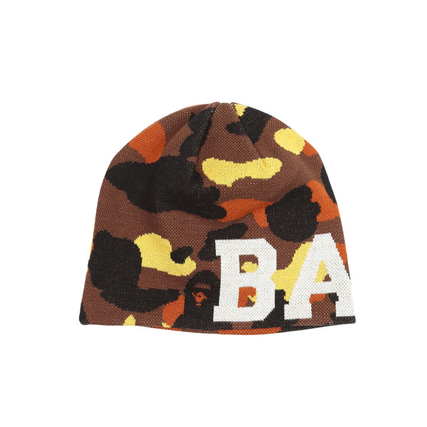 1st Camo Knit Cap - Orange