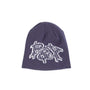 Track Pattern Beanie - Navy