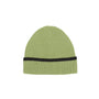 Contrast Stripe Wool Beanie - Green