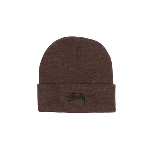Stock Cuff Beanie - Heather Brown