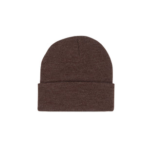 Stock Cuff Beanie - Heather Brown