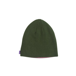 Reversible Beanie - Khaki/Pink