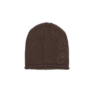 S Knit Skullcap - Brown