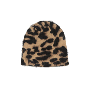 Cashmere Leopard Skullcap - Caramel