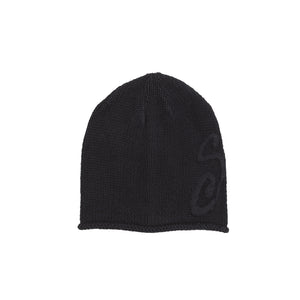 S Knit Skullcap - Black