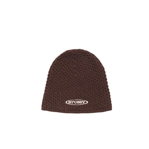 Textured Knit Skullcap - Brown