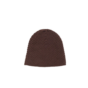 Textured Knit Skullcap - Brown