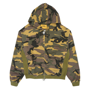 C-Star Double Zip Hoodie - Camo