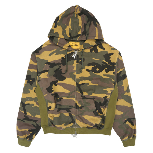 C-Star Double Zip Hoodie - Camo