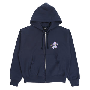 Dot Surf Zip Hood - Navy
