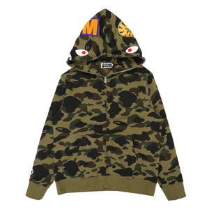 1st Camo Shark Full Zip Hoodie - Green