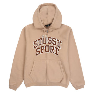 Stussy Sport Zip Hood - Tan