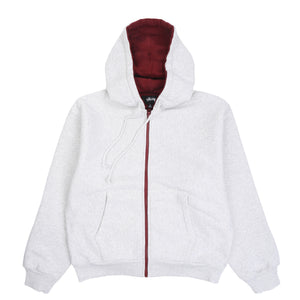 Double Faced Zip Hood - Ash Heather