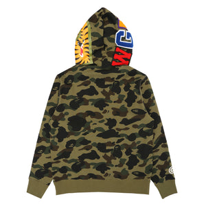 1st Camo Shark Full Zip Hoodie - Green