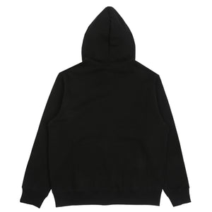One Point Full Zip Hoodie - Black