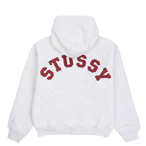 Double Faced Zip Hood - Ash Heather