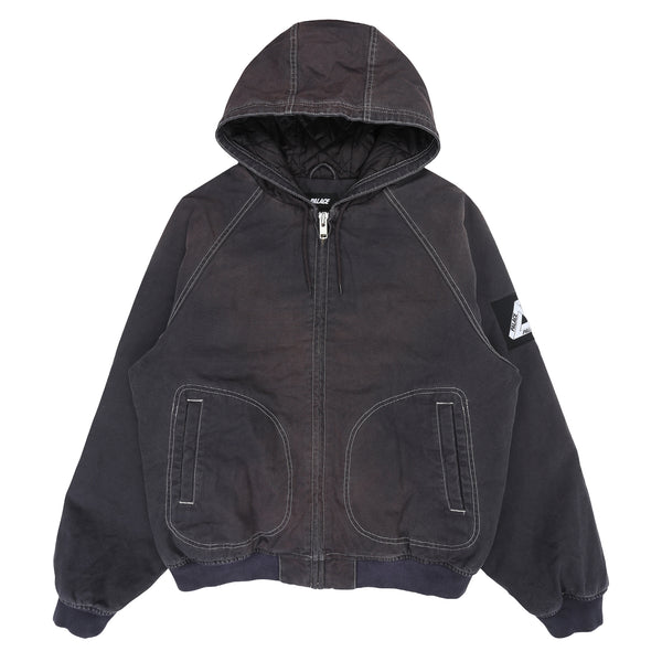 10 Oz Hooded Canvas Jacket - Black