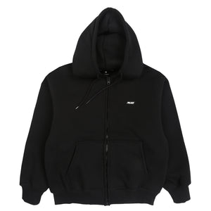 Thermal Bonded Zip Hood Black