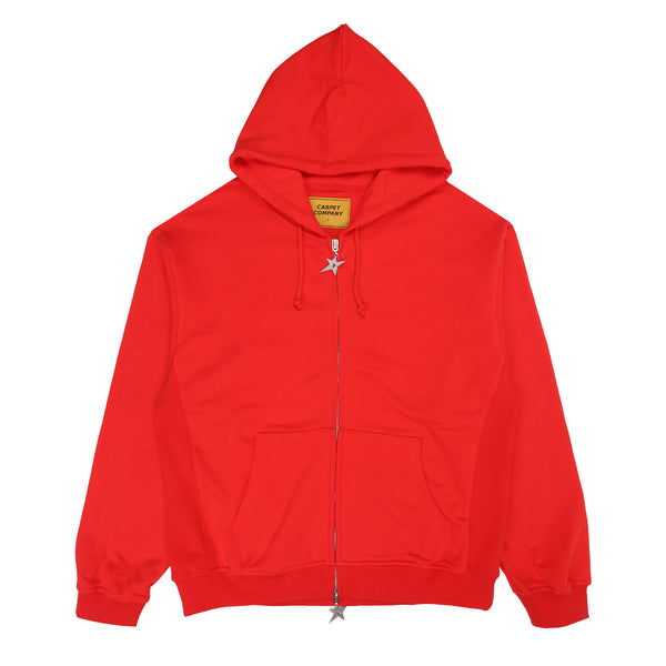 C-Star Double Zip Hoodie - Red