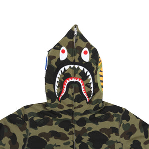 1st Camo Shark Full Zip Hoodie - Green