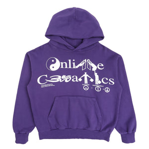Peace Logo Hoodie - Purple