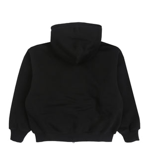 Thermal Bonded Zip Hood Black