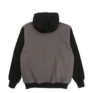 Human Applique Zip Up Hood - Black