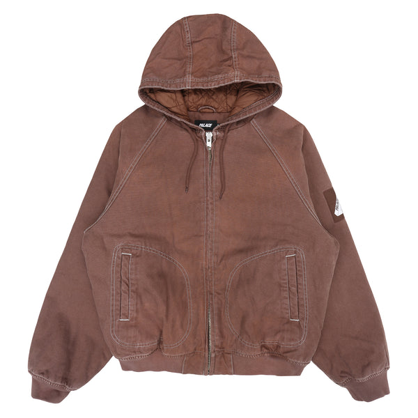 10 Oz Hooded Canvas Jacket - Brown