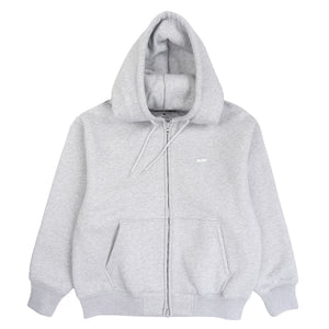 Thermal Bonded Zip Hood Grey Marl