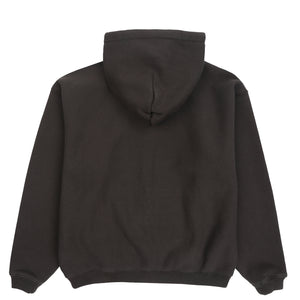 Varsity Zip Hood - Washed Black