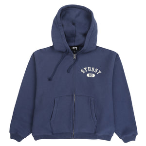 Varsity Zip Hood - Navy