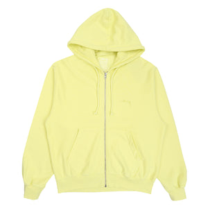 Lightweight Terry Zip Hoodie - Yellow