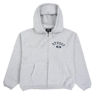 Varsity Zip Hood - Grey Heather
