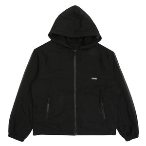 Layered Mesh Hooded Jacket - Black