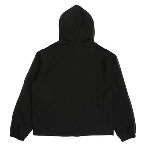 Layered Mesh Hooded Jacket - Black