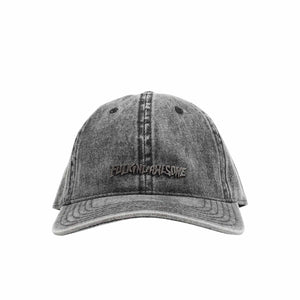 Metal Stamp Logo 6P Hat  - Black