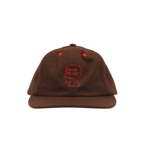 Flannel Classic Logohead 6 Panel Hat - Brown