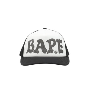 Bape Glitter Print Mesh Cap - Black