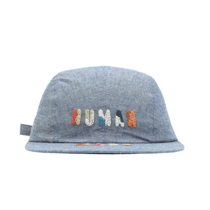 4 Panel Chambray Cap - Blue