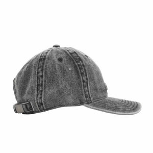 Metal Stamp Logo 6P Hat  - Black