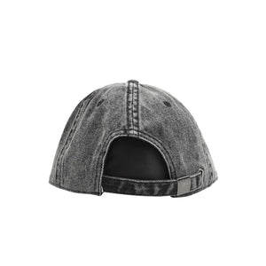 Metal Stamp Logo 6P Hat  - Black