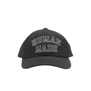 6 Panel Nylon Cap - Black